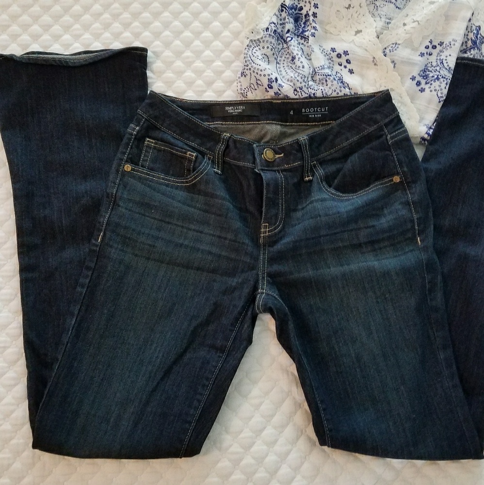 Simply Vera Wang Boot Cut midrise jeans